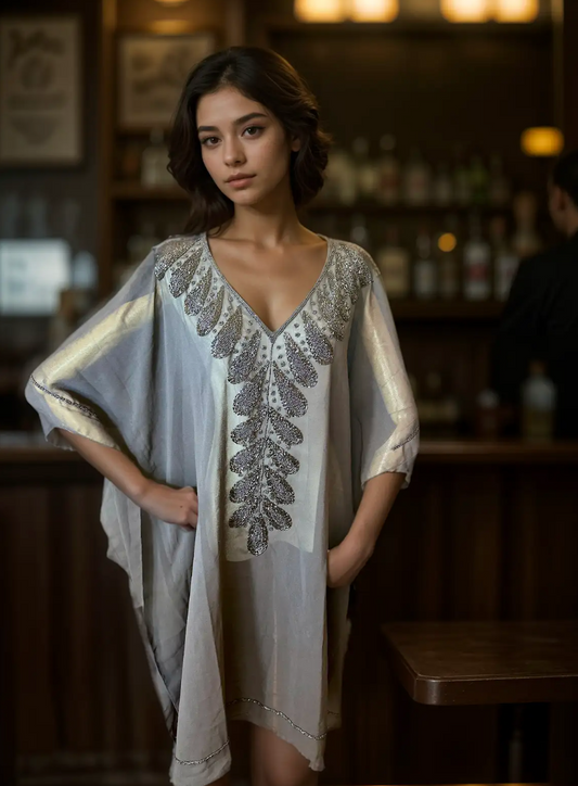 Smoke Silver Kaftan