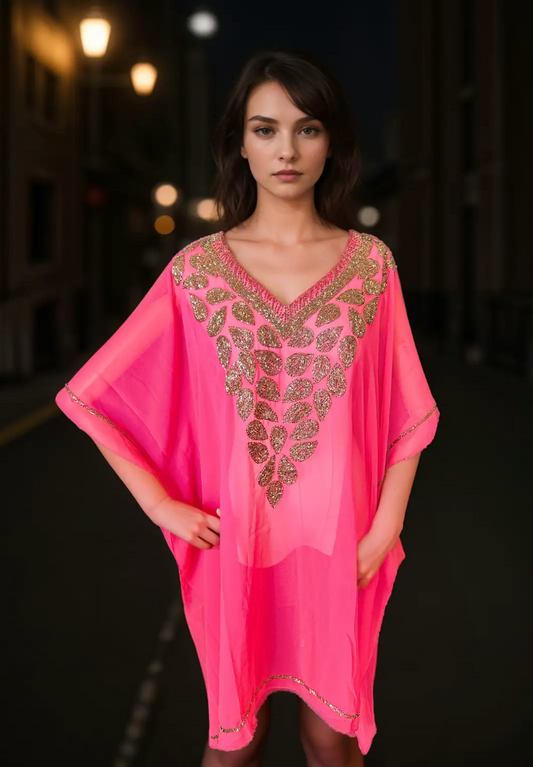 Pink Mirage Kaftan